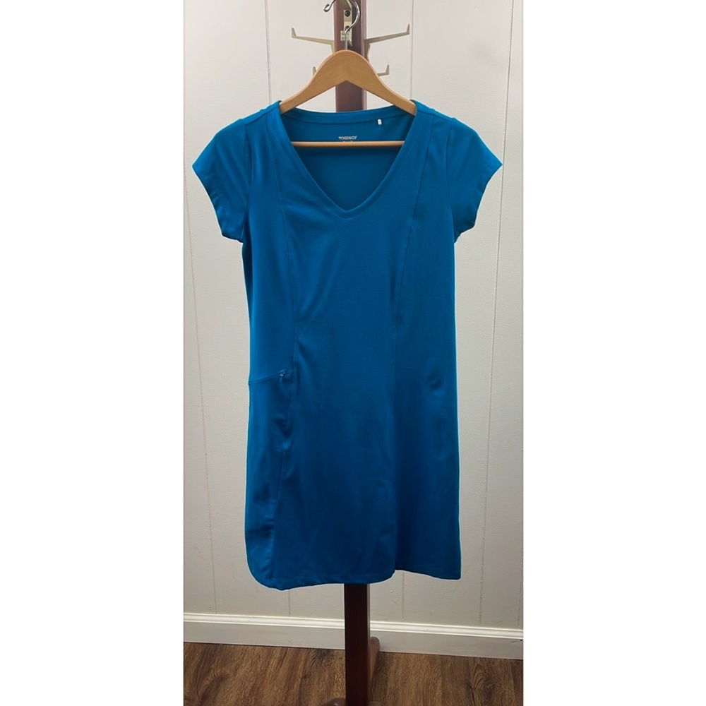 Toad&Co Aquaculture Cap Sleeve Dress Teal